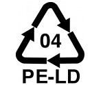 Recycling-Symbol für LDPE-Kunststoffe